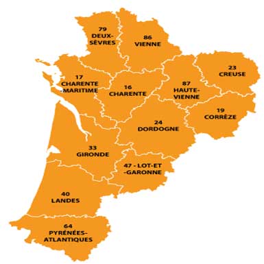 Enkele cijfers Nouvelle Aquitaine